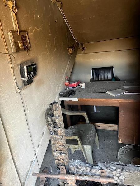 Bookroom Burned