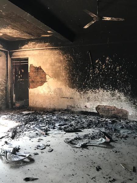 Office Burned